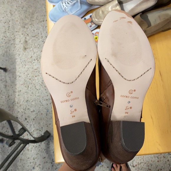 Coral como Brown heel leather boots - Picture 4 of 8